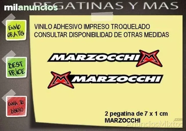 Pegatinas marzocchi 7x1 ref: fdp318 - 3 € - Nuevo - Alicante