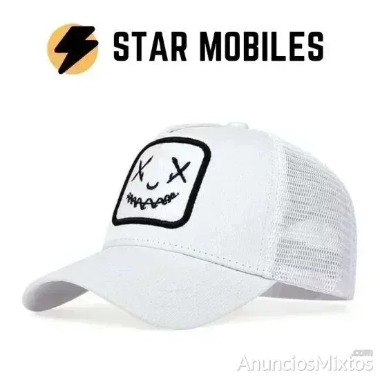 GORRA BLANCA BEISBOLERA SNAPBACK CON MALLA MODA - 5 € - Nuevo - Madrid