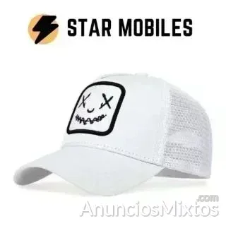 GORRA BLANCA BEISBOLERA SNAPBACK CON MALLA MODA - 5 € - Nuevo - Madrid