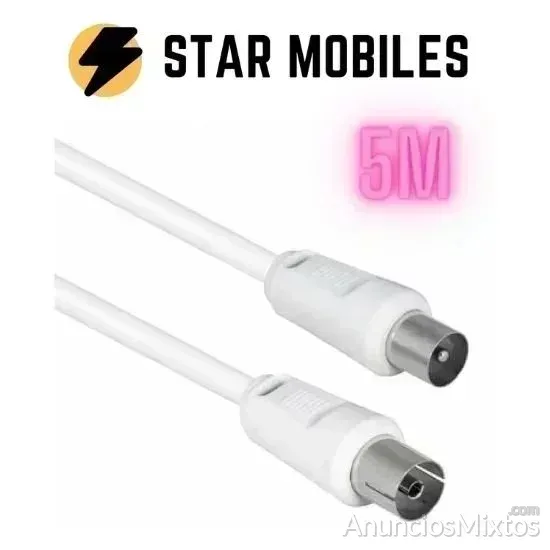 Cable Coaxial para antena de TV 75 Ohms 5 METROS - 7 € - Nuevo - Madrid