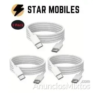 SET LOTE PACK 3 CABLES PARA ANDROID TIPO C TIPO C - 6 € - Nuevo - Madrid SET LOTE PACK 3 CABLES PARA ANDROID TIPO C TIPO C - 6 € - Nuevo - Madrid