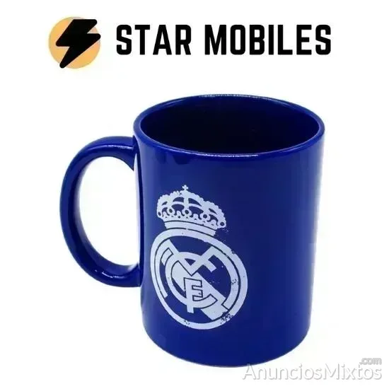 TAZA AZUL PORCELANA REAL MADRID PRODUCTO OFICIAL - 8 € - Nuevo - Madrid