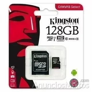 TARJETA MICRO SD 128GB KINGSTON - 12 € - Nuevo - Madrid TARJETA MICRO SD 128GB KINGSTON - 12 € - Nuevo - Madrid