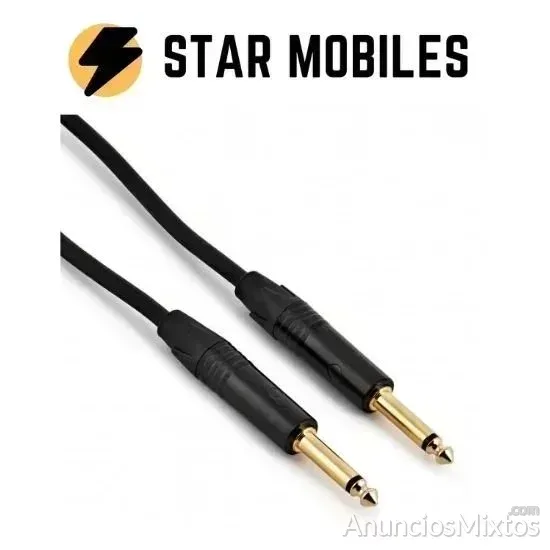 CABLE JACK AUDIO 6,35MM MACHO MACHO 1,5 METROS - 5 € - Nuevo - Madrid