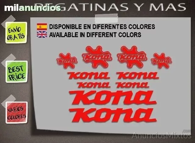 Pegatinas kona ref: f131 - 8 € - Nuevo - Alicante