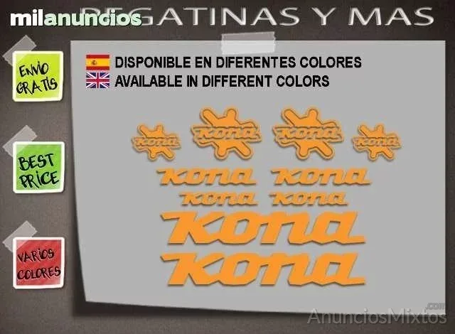 Pegatinas kona ref: f131 - 8 € - Nuevo - Alicante
