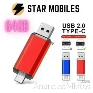 MEMORIA PENDRIVE 64GB Dual USB / Tipo C OTG - 5 € - Nuevo - Madrid MEMORIA PENDRIVE 64GB Dual USB / Tipo C OTG - 5 € - Nuevo - Madrid