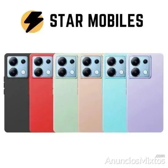 FUNDA XIAOMI REDMI NOTE 13 4G SILICONA COLORES - 5 € - Nuevo - Madrid