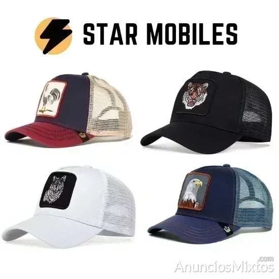 LOTE DE 4 GORRAS ANIMALES REJILLA MODA - 19 € - Nuevo - Madrid