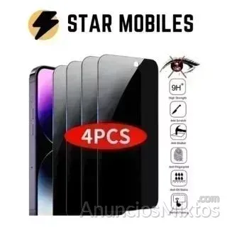 4 PROTECTORES PANTALLA IPHONE 15 PLUS PRIVACIDAD - 7 € - Nuevo - Madrid