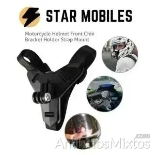 Soporte barbilla casco motocicleta cámara Gopro - 6 € - Nuevo - Madrid