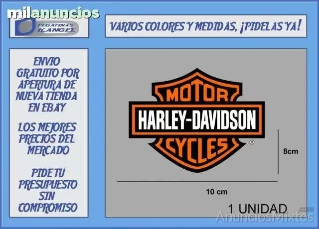 Pegatina harley davison ref: pad343 - 4 € - Nuevo - Alicante