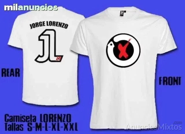 Camiseta jorge lorenzo moto ref: cf07 - 16 € - Nuevo - Alicante
