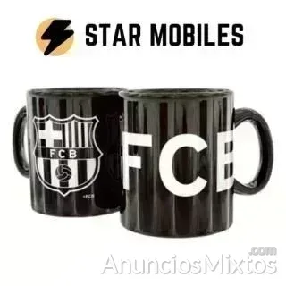 TAZA NEGRA FC BARCELONA PRODUCTO OFICIAL - 8 € - Nuevo - Madrid