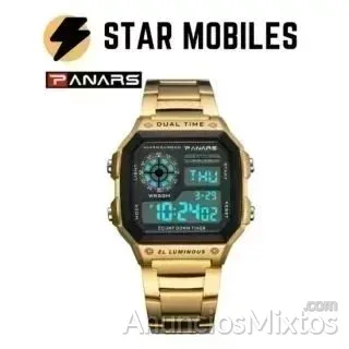 RELOJ DIGITAL PANARS CON CORREA DE ACERO DORADO - 11 € - Nuevo - Madrid RELOJ DIGITAL PANARS CON CORREA DE ACERO DORADO - 11 € - Nuevo - Madrid
