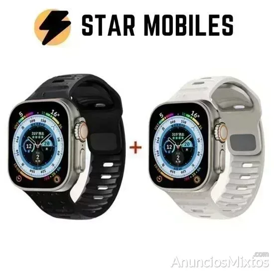 2 CORREAS SILICONA DEPORTIVA PARA APPLE WATCH - 7 € - Nuevo - Madrid 2 CORREAS SILICONA DEPORTIVA PARA APPLE WATCH - 7 € - Nuevo - Madrid