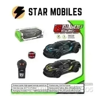 COCHE CON MANDO CONTROL REMOTO TELEDIRIGIDO NEGRO - 8 € - Nuevo - Madrid