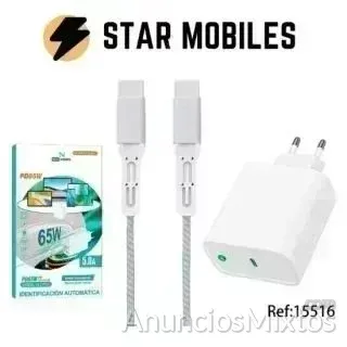 65W CARGADOR ANDROID CARGA RAPIDA TIPO C - 19 € - Nuevo - Madrid