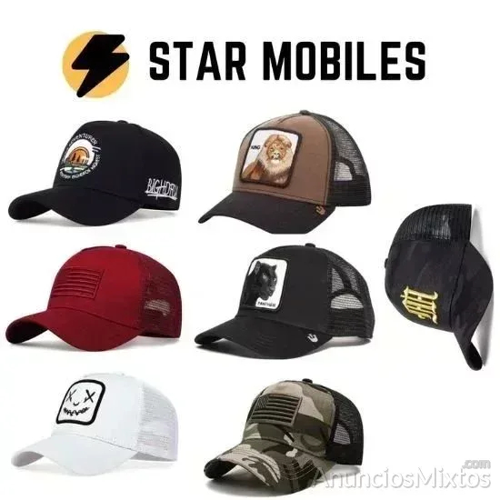 LOTE DE 7 GORRAS MODA CON MALLA REJILLA - 31 € - Nuevo - Madrid