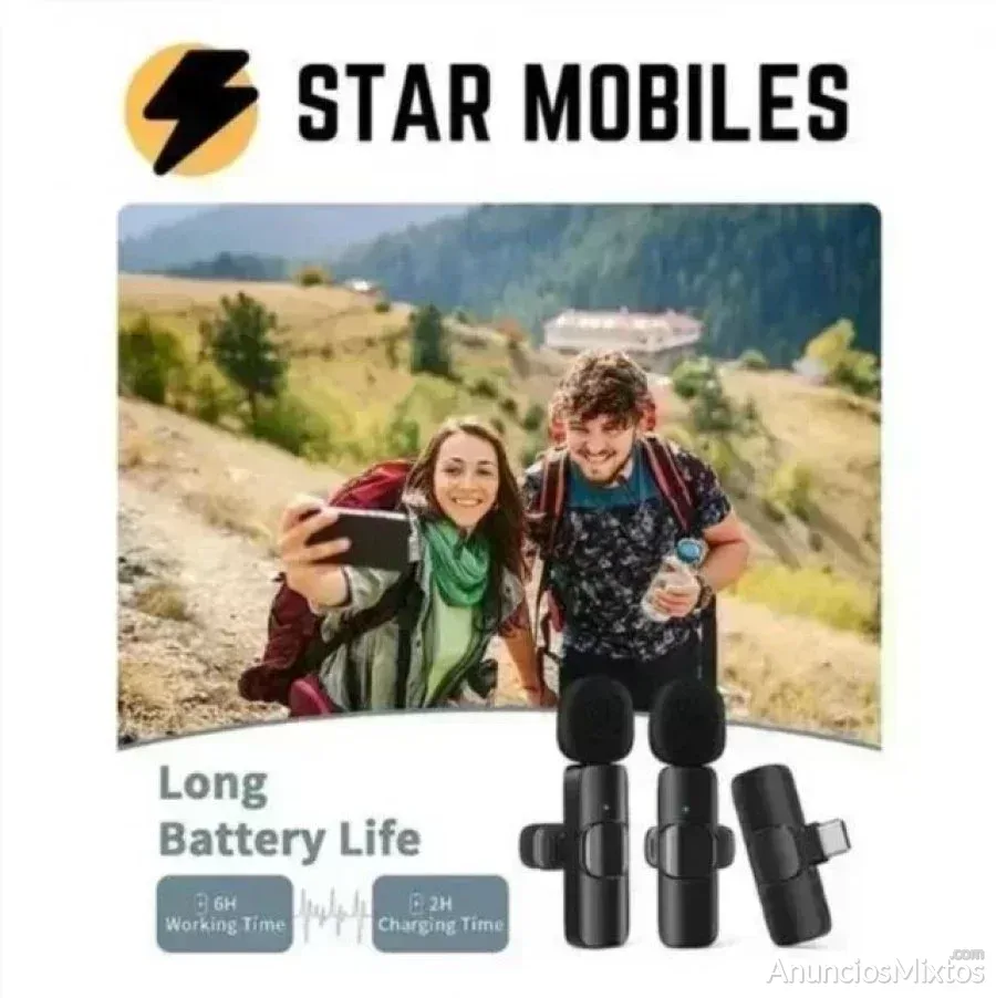 2 MICROFONOS LAVALIER INALAMBRICOS MINI ANDROID - 11 € - Nuevo - Madrid 2 MICROFONOS LAVALIER INALAMBRICOS MINI ANDROID - 11 € - Nuevo - Madrid
