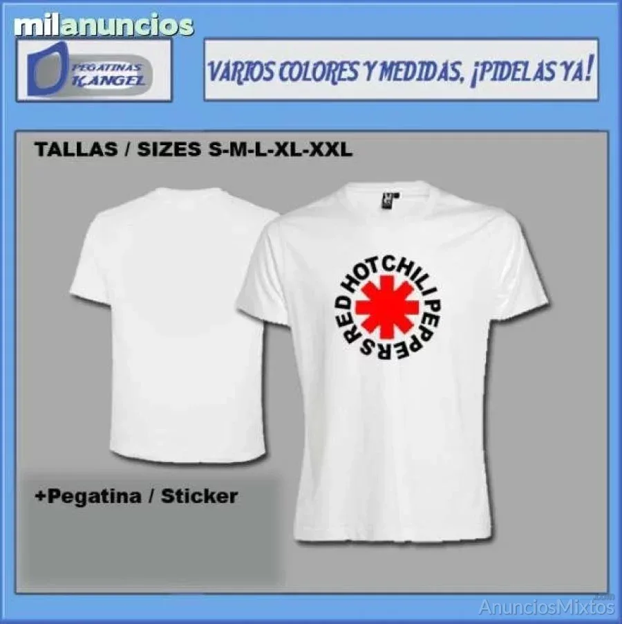 Camiseta red hot chili peppers ref: c03 - 15 € - Nuevo - Alicante