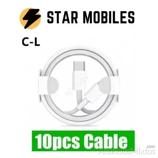 LOTE 10 Cables de carga y datos USB C - Lightning - 25 € - Nuevo - Madrid