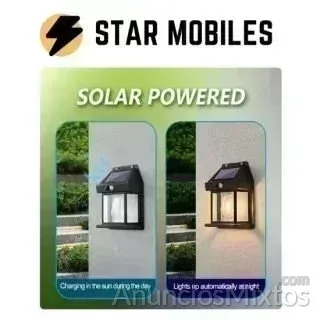 Lámpara nocturna sensor de movimiento panel solar - 8 € - Nuevo - Madrid