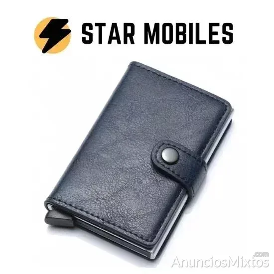 TARJETERO CARTERA ACERO Y PU RFID CON CIERRE - 9 € - Nuevo - Madrid TARJETERO CARTERA ACERO Y PU RFID CON CIERRE - 9 € - Nuevo - Madrid