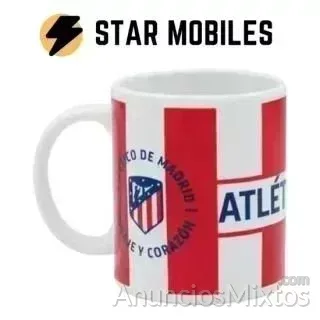 TAZA PORCELANA ATLETICO DE MADRID PRODUCTO OFICIAL - 8 € - Nuevo - Madrid