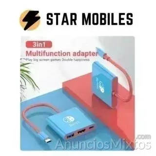 Multipuerto Tipo C 4K HDMI USB C USB 3.0 Nintendo - 8 € - Nuevo - Madrid Multipuerto Tipo C 4K HDMI USB C USB 3.0 Nintendo - 8 € - Nuevo - Madrid